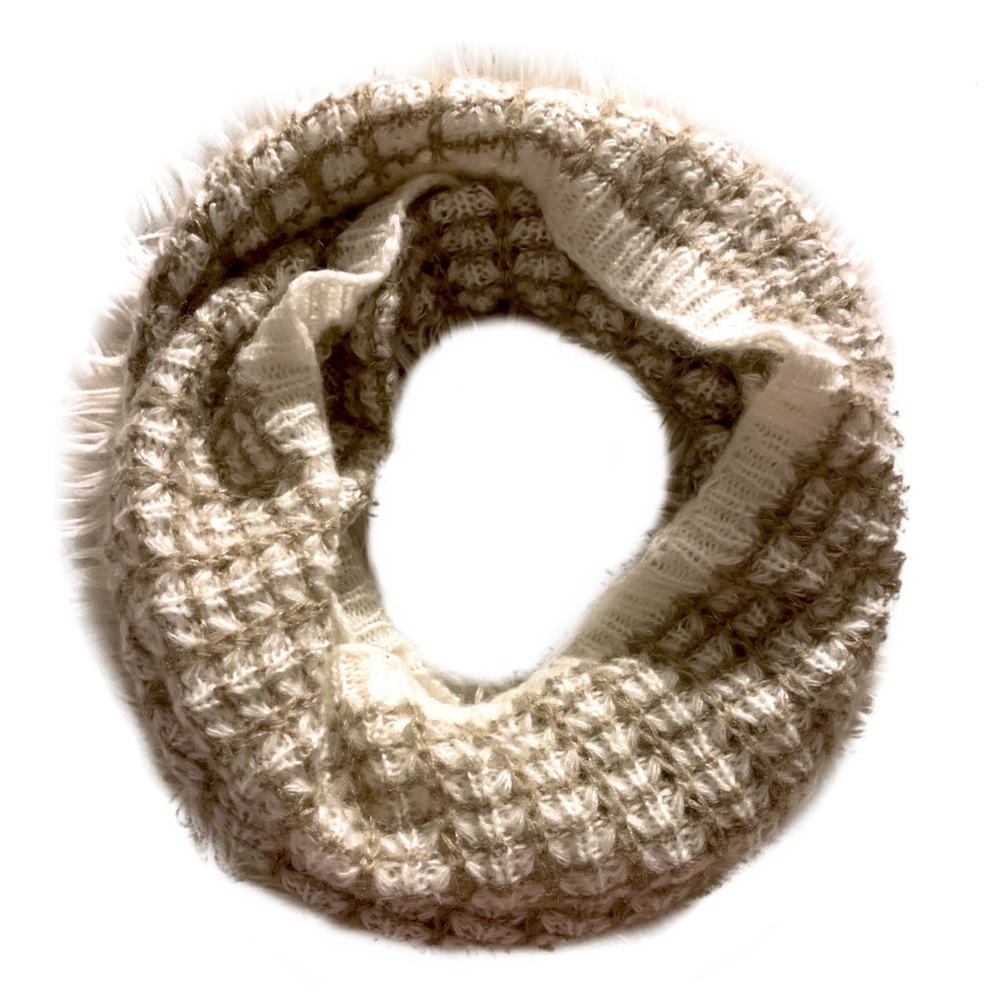 NY&Co. knit 2 tone circle scarf